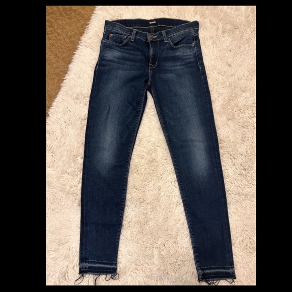 Hudson Jeans Denim - Hudson Skinny Jeans with Ankle Fringe